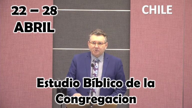 Estudio Bíblico de la congregación | La congregación entró en un periodo de paz | Semana del 22 al 28 Abril del 2024